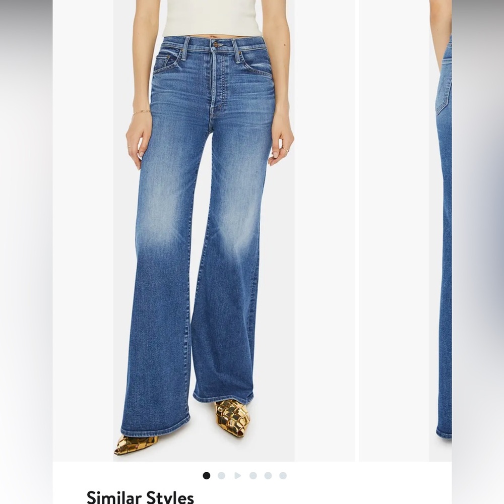 MOTHER denim Tomcat Roller Jeans, cropped raw hem, Sz 29